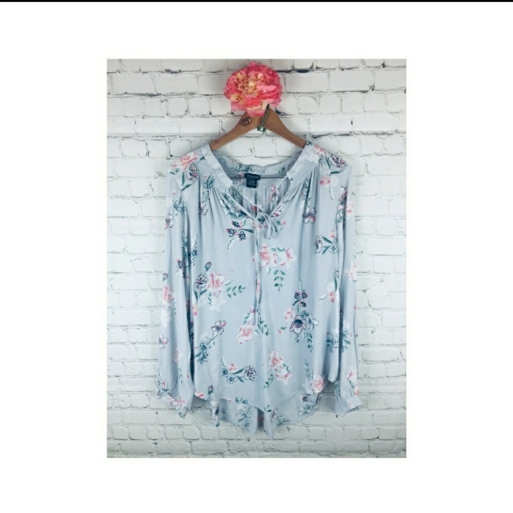 TORRID FLORAL PRINT BLOUSE COLOR LAVANDA